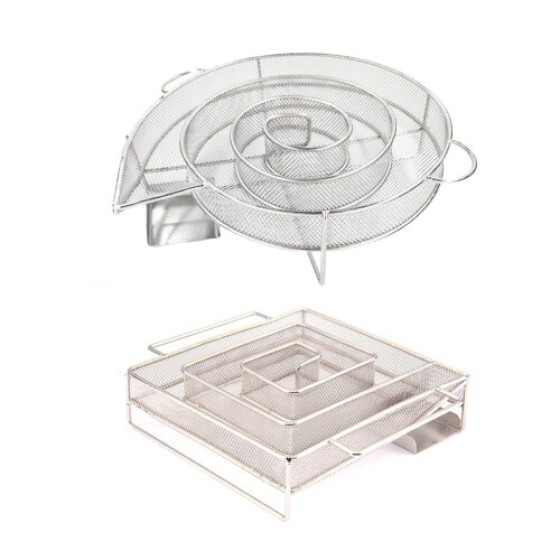 (500g serpihan kayu apel) Gratis ongkos kirim Generator Asap Dingin untuk Pemanggang BBQ Perokok Debu Kayu Pengasapan Panas dan Dingin Pembakar Daging Salmon Alat Masak Bbq Stainless Steel